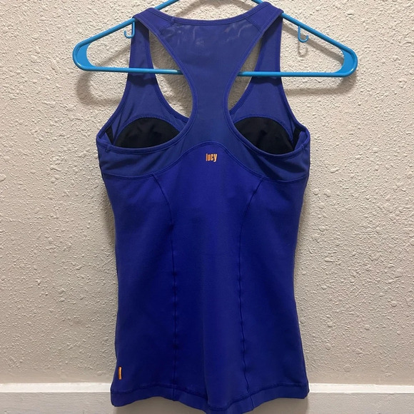 Lucy Blue Tank Top with Built-in Bra - Picture 5 of 10